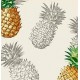 nadruk ananasy materiał z ananasami